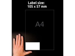 Etikett AVERY 105x57mm 1000st/fp
