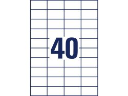 Etikett AVERY 52,5x29,7mm 4000st/fp