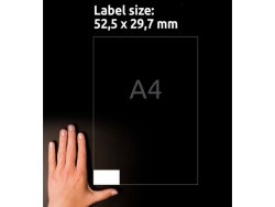 Etikett AVERY 52,5x29,7mm 4000st/fp