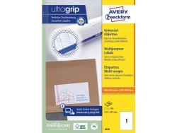 Etikett AVERY 210x297 mm 100st/fp