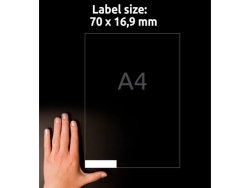 Etikett AVERY 70x16,9mm 5100st/fp