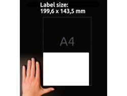 Etikett AVERY avtagb 199,6x143,5 60/FP