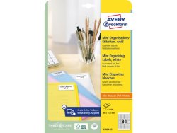 Etikett AVERY 46x11,1mm 2100/fp