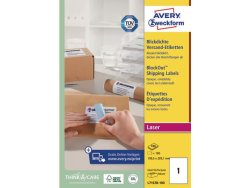 Etikett AVERY 199,6x289,1mm UG 100st/fp