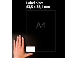 Etikett AVERY 63,5x38,1 UG 2100st/fp