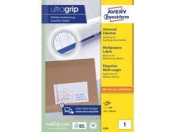 Etikett AVERY A5 210x148mm 200st/fp