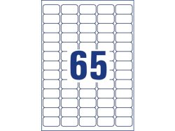 Etikett AVERY 38x21 WH 3250/FP