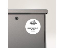 Etikett AVERY H/Duty 30mm rund 960/FP