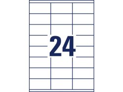 Etikett AVERY 70x35mm Ultragrip 2400st/fp