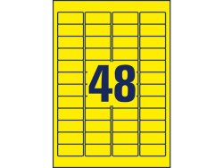 Etikett AVERY 45,7x21,2 Gul 960st/fp