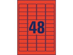 Etikett AVERY 45,7x21,2mm Rd 960st/fp