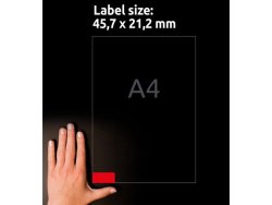 Etikett AVERY 45,7x21,2mm Rd 960st/fp