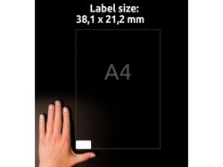 Etikett AVERY FREEZER 38,1x21,2 1625/FP