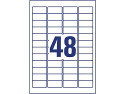 Etikett AVERY H/Duty 45,7x21,2mm 960/FP