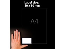 Etikett AVERY Namn bl 80x50mm 200/FP