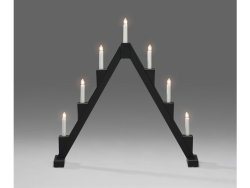 Elljusstake 7 ljus vikbar 56x56 tr svar
