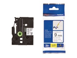 Tape BROTHER TZEFX221 9mm svart p vit