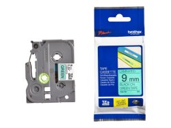 Tape BROTHER TZE721 9mm Svart p Grn