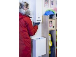 Dispenser fr skoskydd 60x12x16cm vit