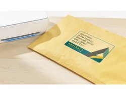 Etikett AVERY 210x297mm transparent 25st/fp