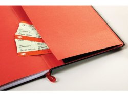Ant.bok OXFORD Black nRed A5 hard linj