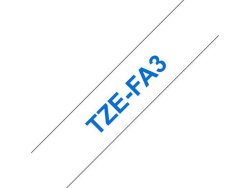 Tape BROTHER TZEFA3 12mm bl p vit