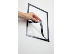 Magnetram DURAFRAME tapet A4 svart