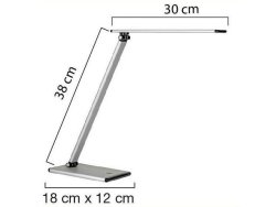 Lampa UNILUX Terra LED metal gr