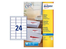 Etikett AVERY 63,5x33,9mm QuickDRY 63,5x33,9 600st/fp