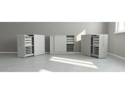 Skjutdrrskp 2xA4 1200 mm gr