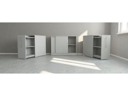 Skjutdrrskp 2xA4 1200 mm gr