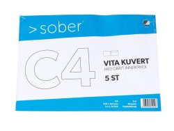 Kuvert konsument-fp C4 FH vit 5/FP