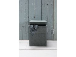 Tvttkorg BRABANTIA stapelbar 35L svart