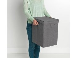 Tvttkorg BRABANTIA stapelbar 35L svart