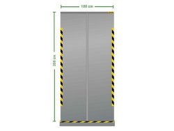 Skyddssk�rm roll-up 100x200cm