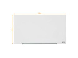 Glastavla NOBO 31' Widescreen vit