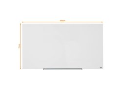 Glastavla NOBO 57' Widescreen vit