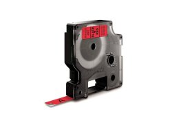 Tape DYMO D1 9mm svart p rd