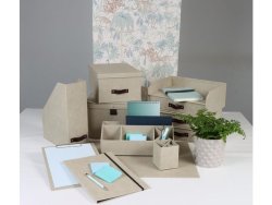 Frvaringsbox m.lock kartong linne