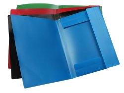 Gummibandsmapp PP 100% terv svart