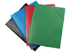 Gummibandsmapp PP 100% terv bl