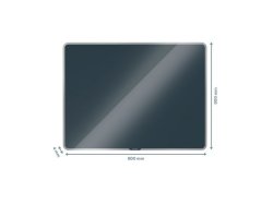 Glastavla LEITZ Cosy gr 80x60cm
