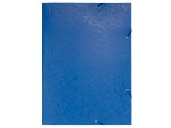 Gummibandsmapp 3-klaff A3 600g bl