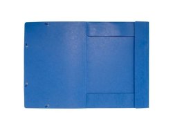 Gummibandsmapp 3-klaff A3 600g bl