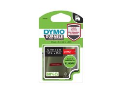 Tape DYMO Durable D1 12mm vit p rd