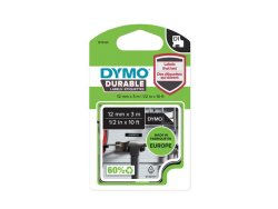 Tape DYMO Durable D1 12mm vit på svart