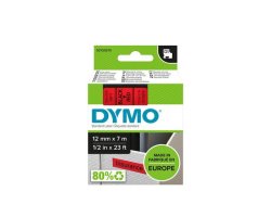 Tape DYMO D1 12mm svart p rd