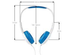 Hrlur NEDIS barn On-Ear 3,5mm bl