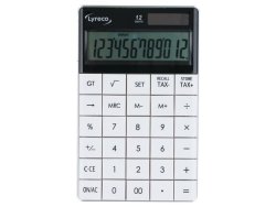 Bordsrknare LYRECO 1589 12 siffror vit