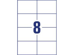Etikett AVERY LASER 105x74mm 800/FP